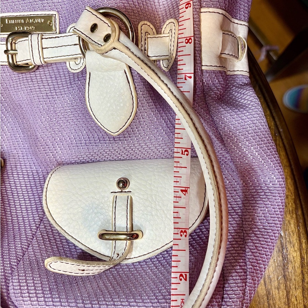 Etienne Aigner Marseille Straw Collection - Lilac/White - Picture 5 of 10